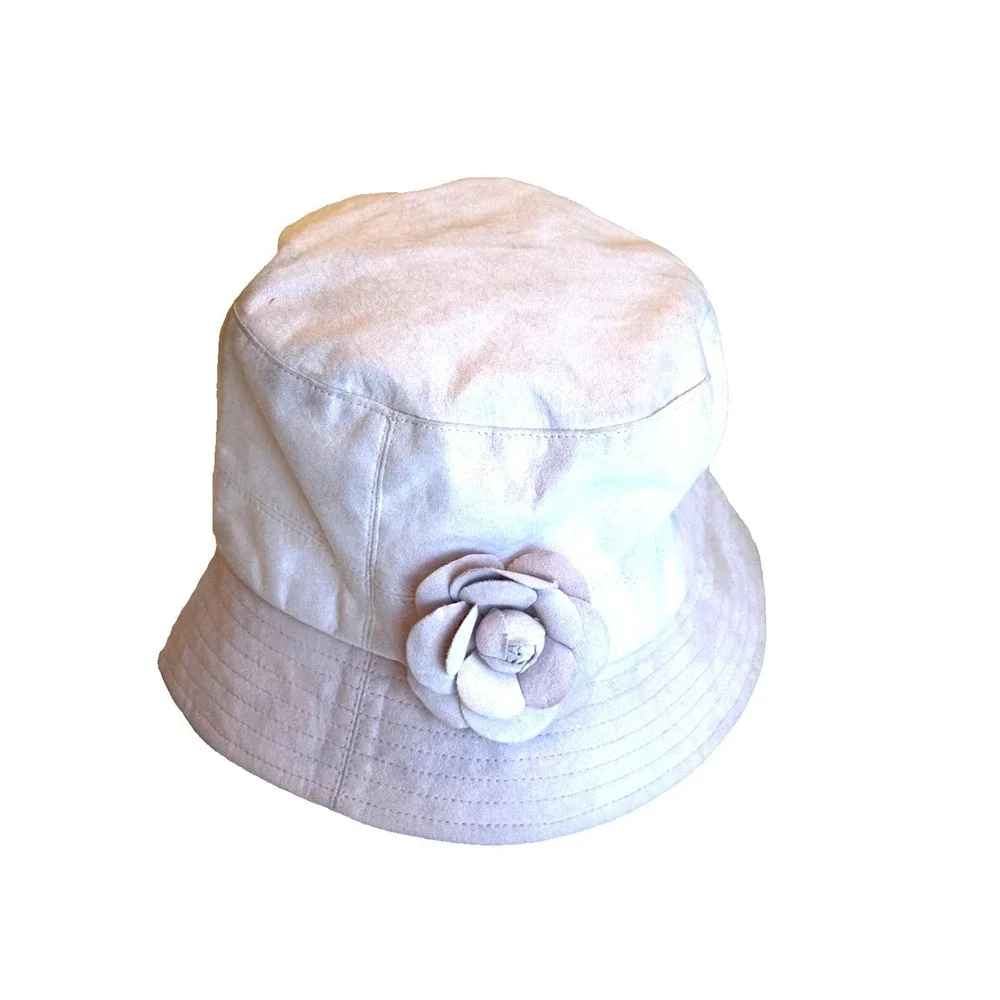 KOKIN New York - The‎ Packables Handmade Pink Suede Bucket Hat - One Size